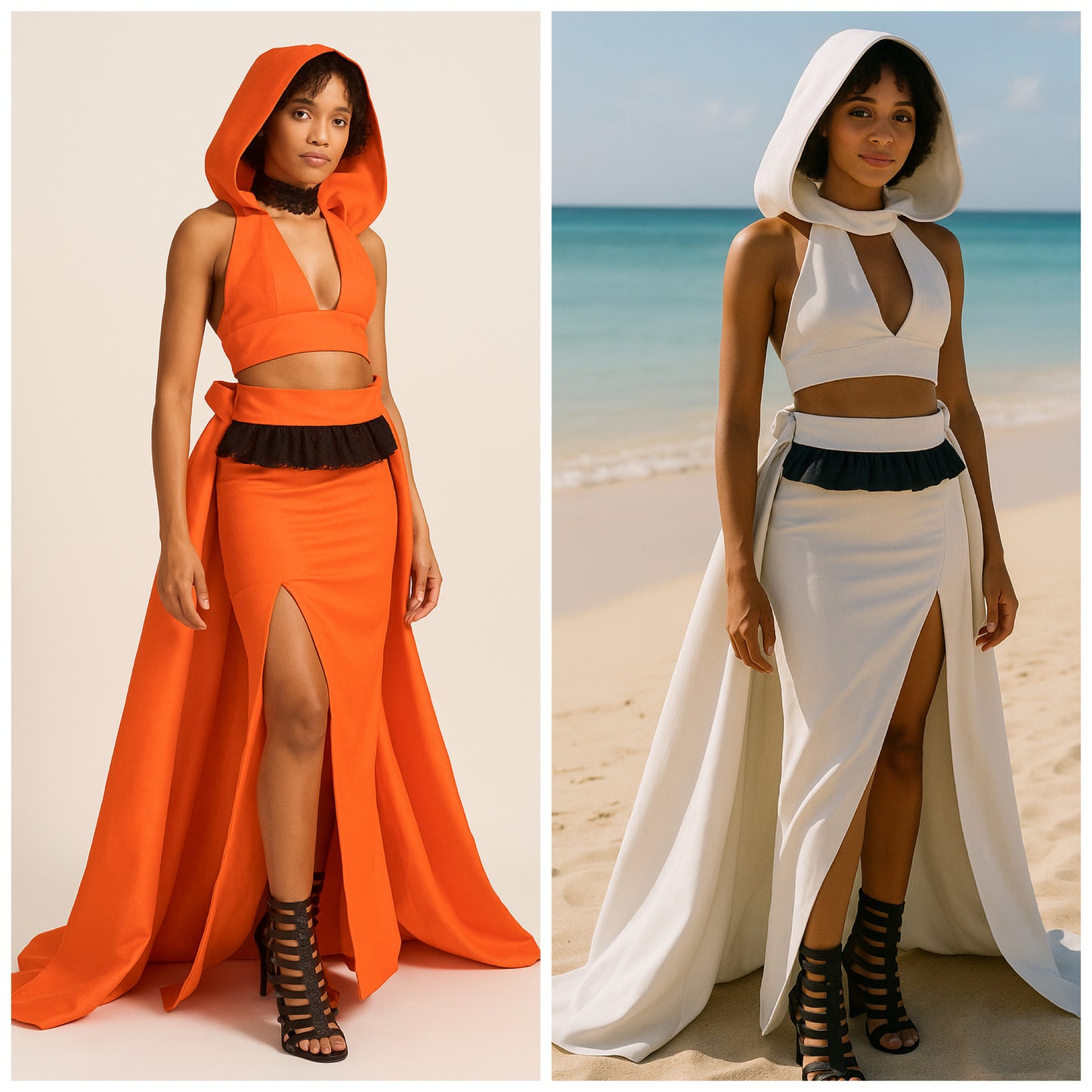 Four piece dress